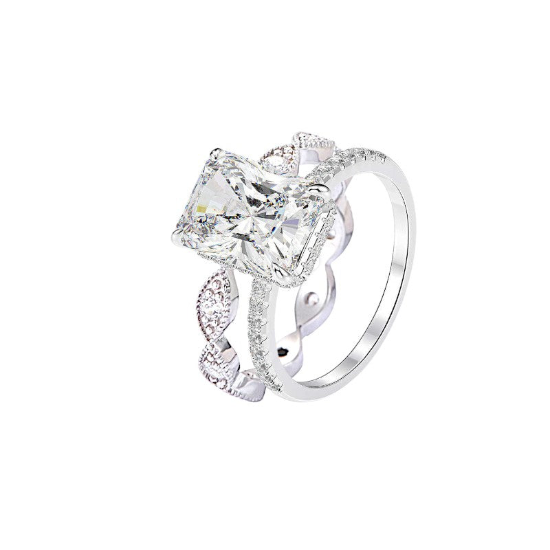 3.75Ct Accents Diamond Bridal Ring Set