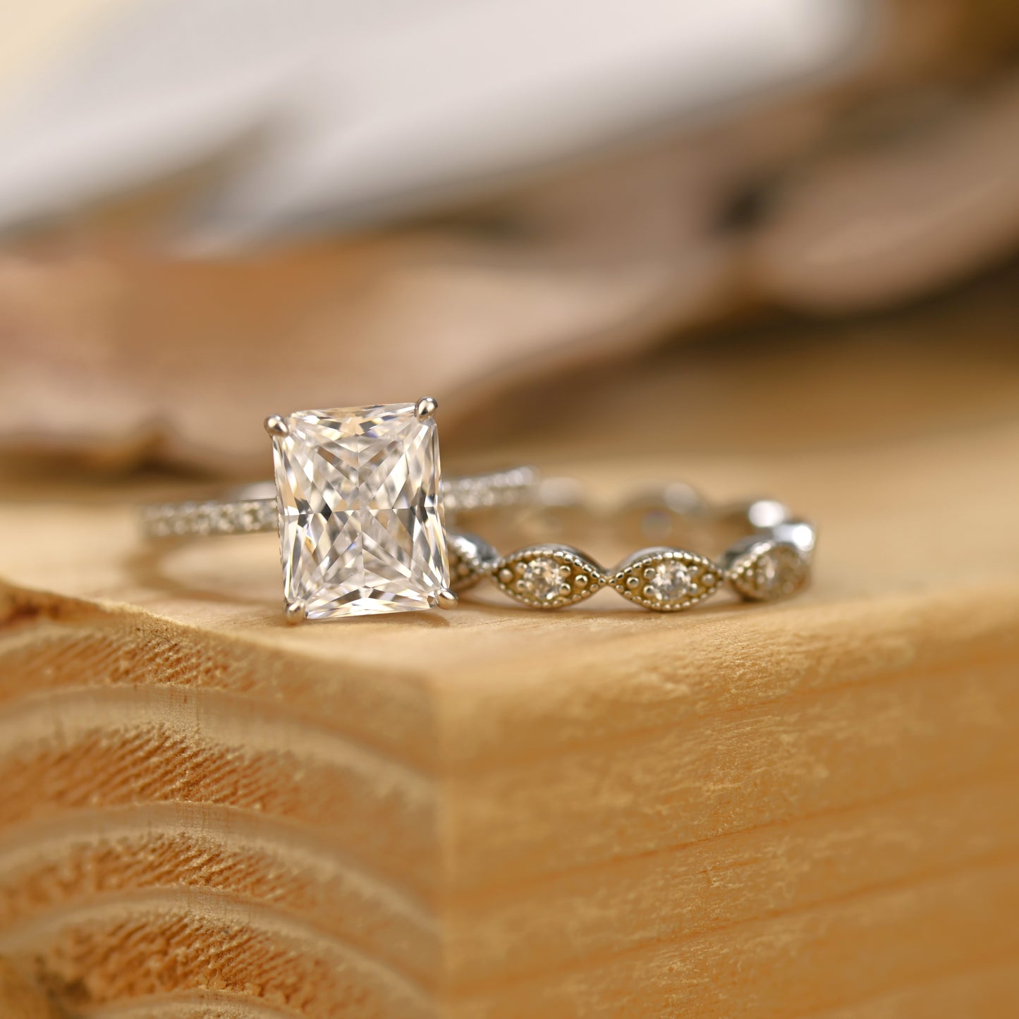 2.5CT Accents Anniversary Ring Set