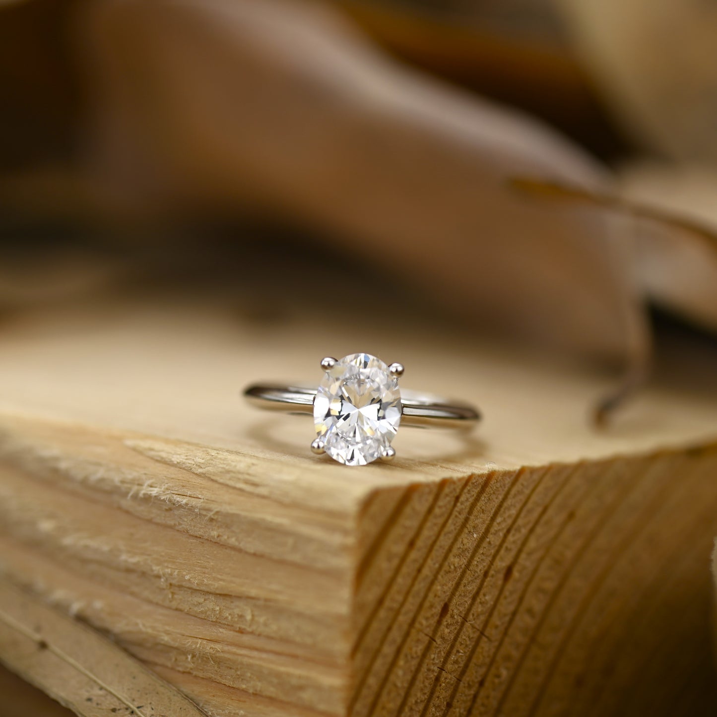 2Ct Classic Oval Cut Diamond Engagement Ring