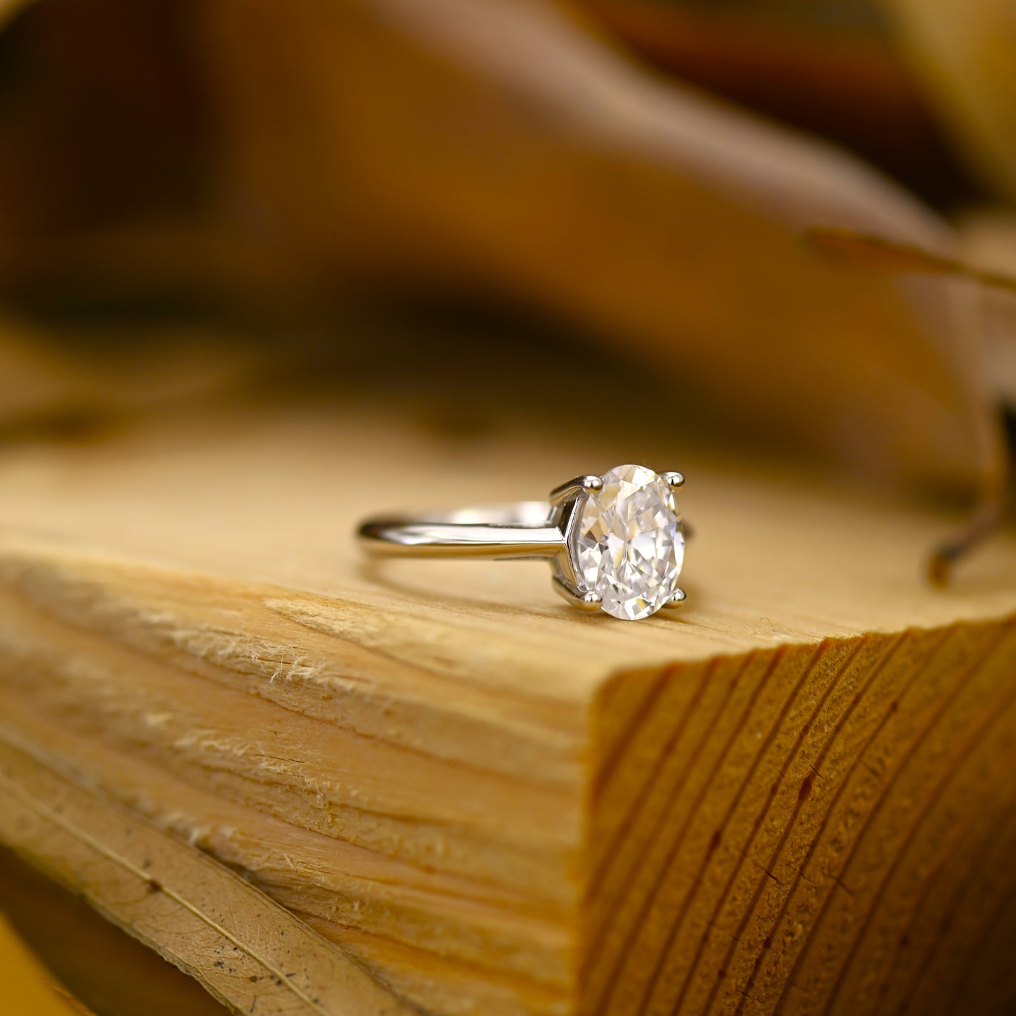 2Ct Classic Oval Cut Diamond Engagement Ring