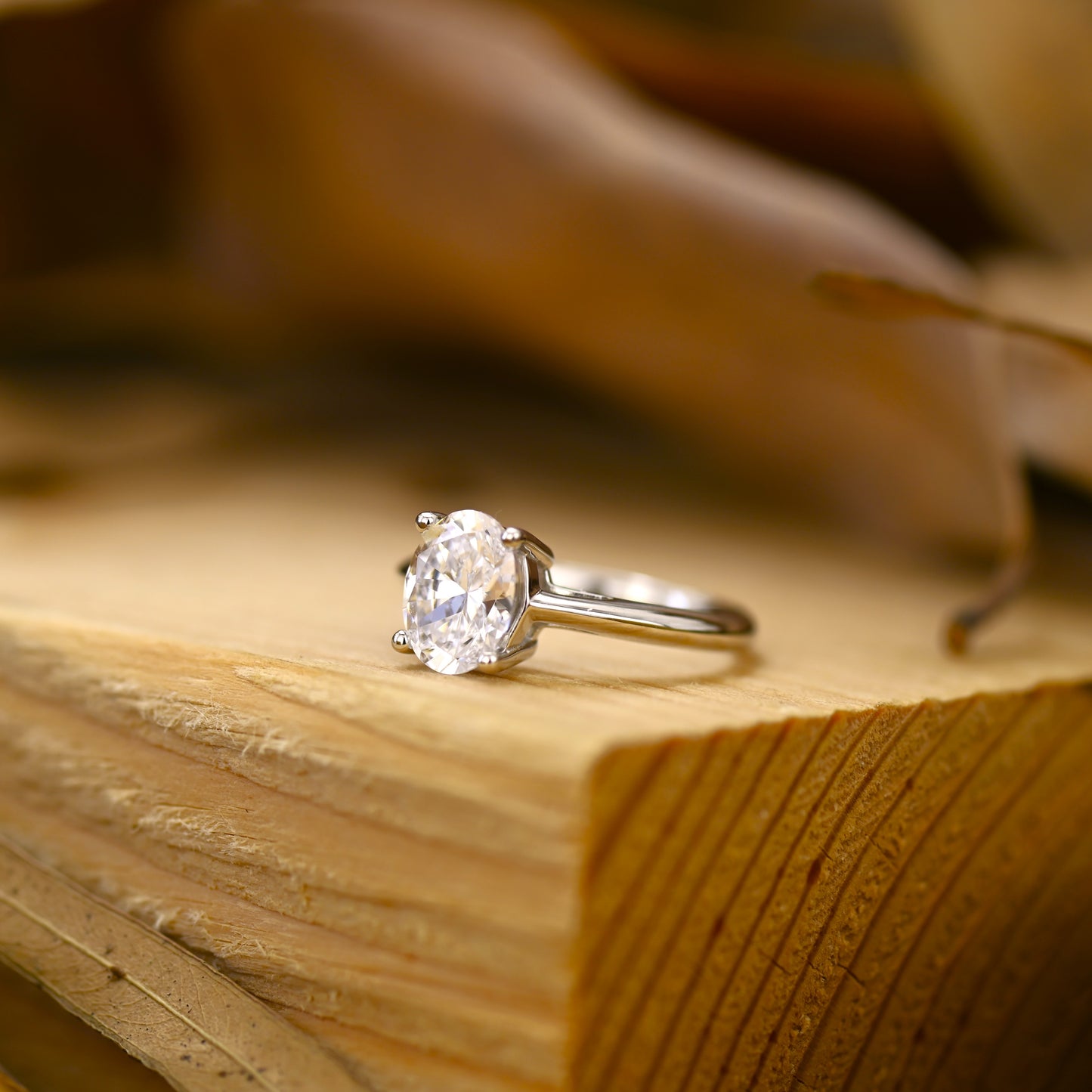 2Ct Classic Oval Cut Diamond Engagement Ring