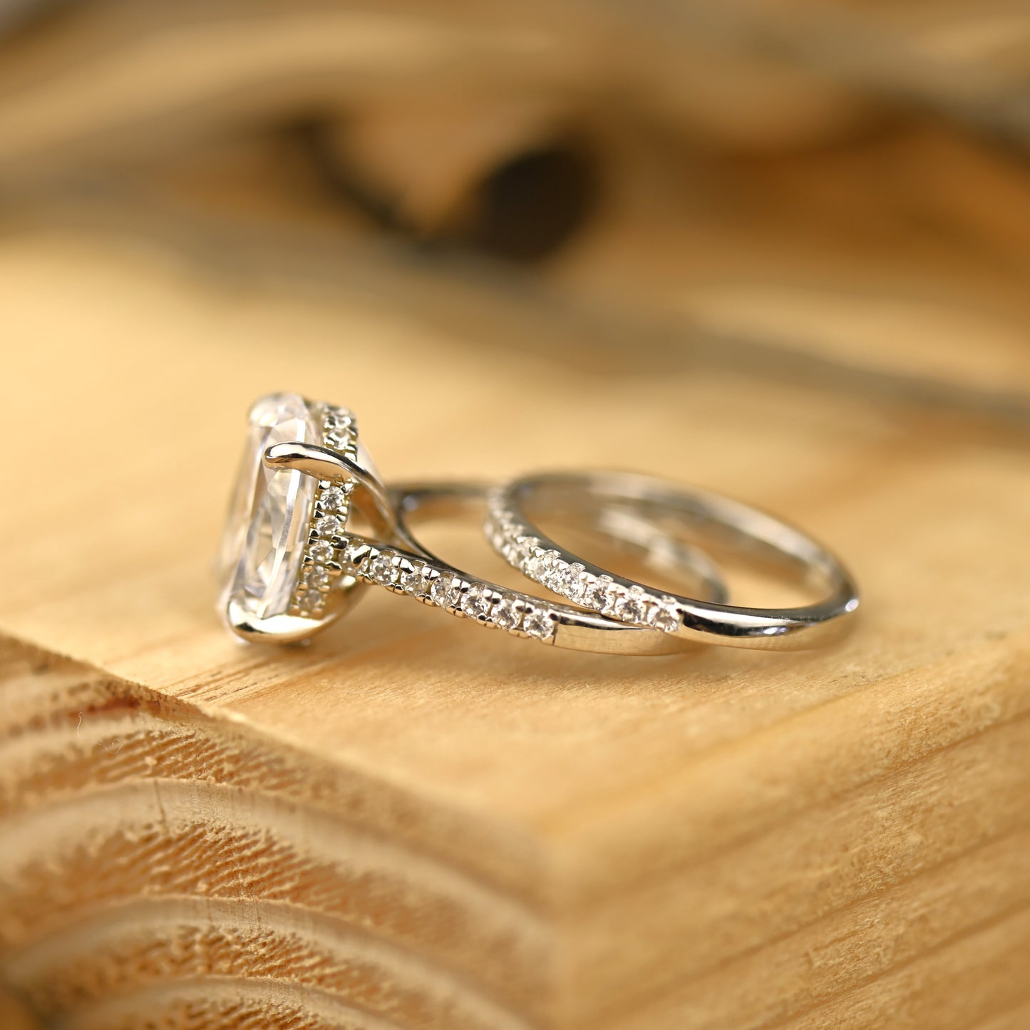 5.25Ct Vintage-Inspired Bridal Ring Set