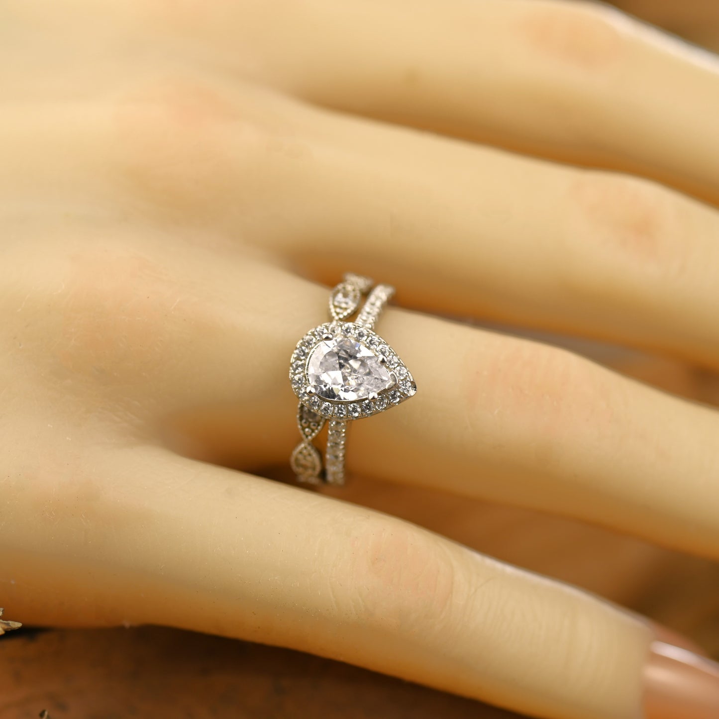 2.25Ct Vintage Diamond Wedding Rings Set