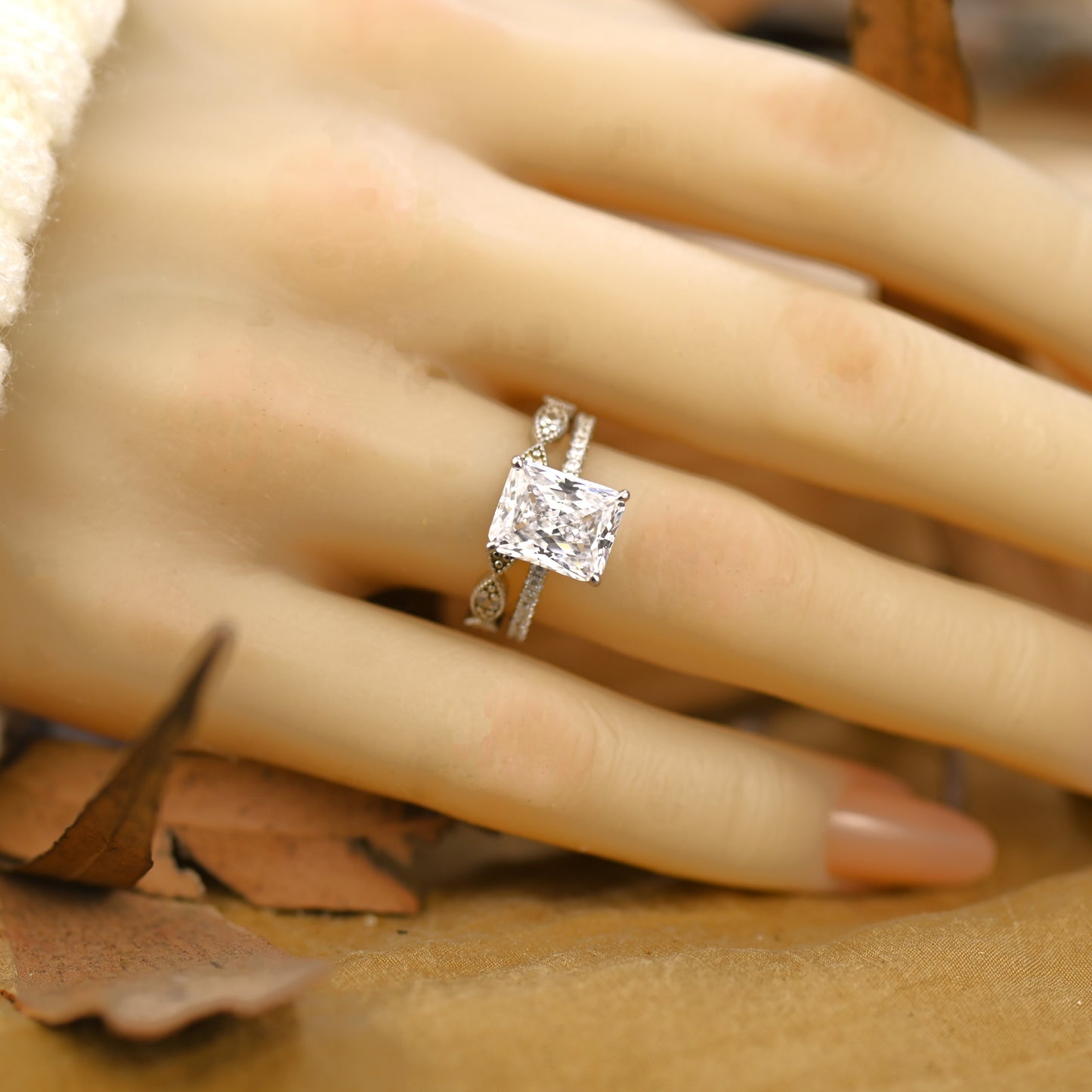 2.5CT Accents Anniversary Ring Set