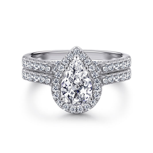 2.25Ct Solitaire Wedding Ring Set