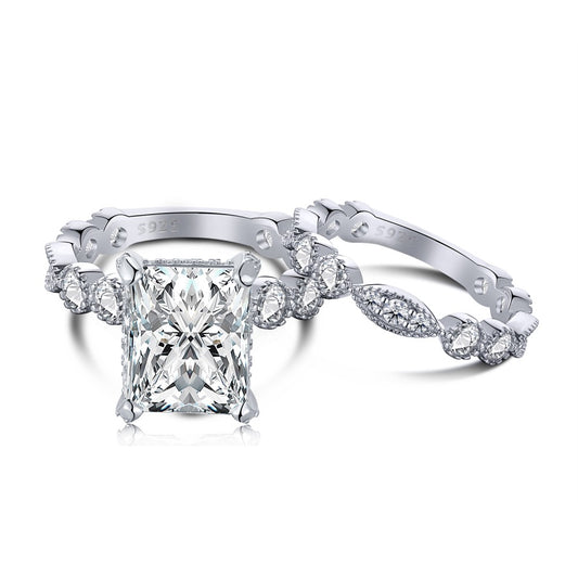 3.25Ct Classic Diamond Wedding Ring Set