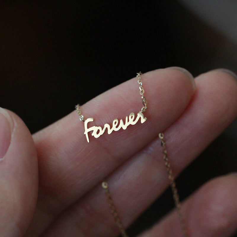 14K Gold Forever Friendship Necklace