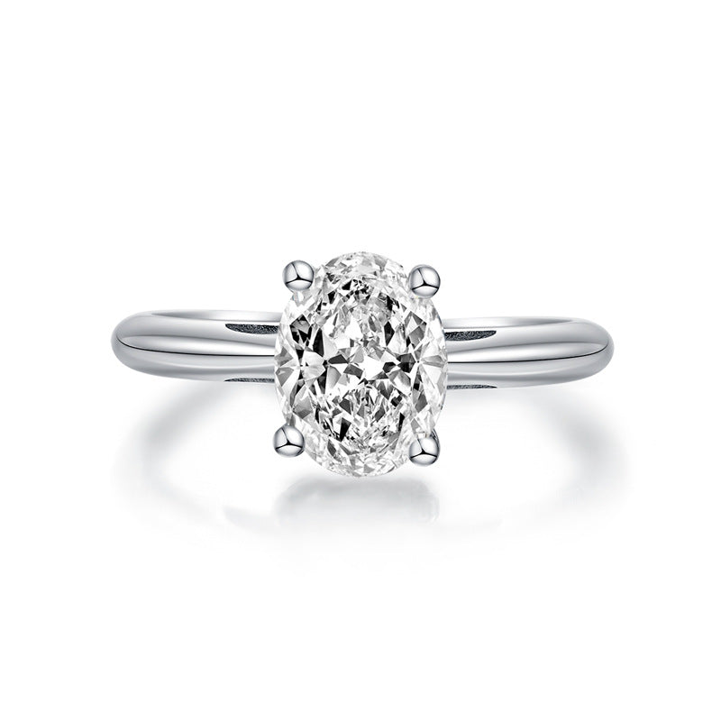 2Ct Classic Oval Cut Diamond Engagement Ring