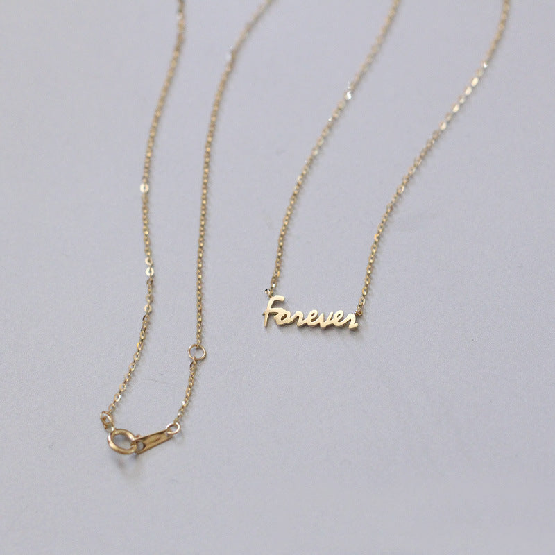 14K Gold Forever Friendship Necklace