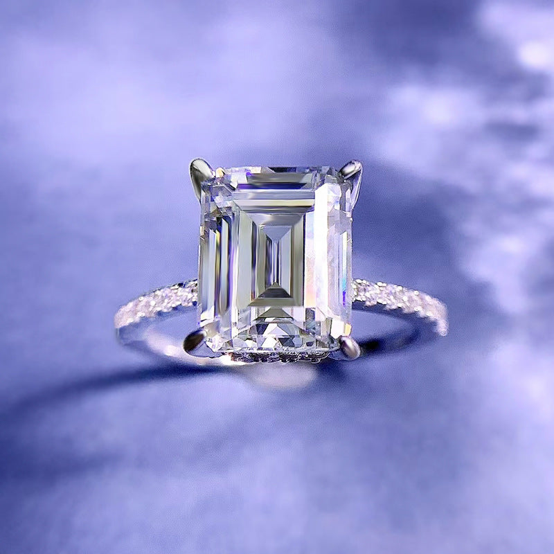 3.25Ct Emerald Cut Diamond Engagement Ring (5 Pieces / Per Order)