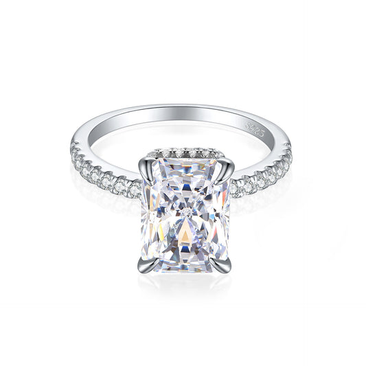 2.25Ct Classic Radiant Cut Diamond Wedding Ring