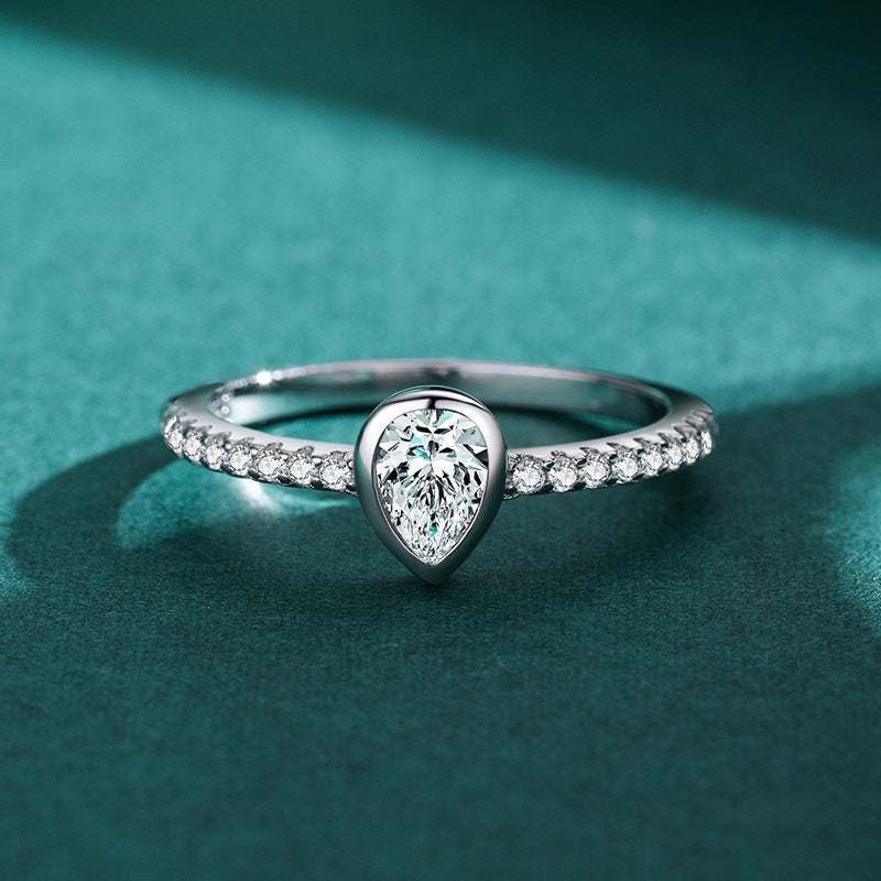 0.5Ct Pear Cut Diamond Engagement Ring