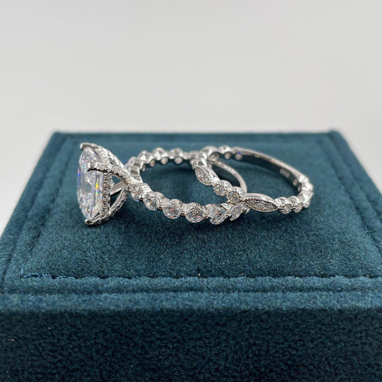 3.25Ct Classic Diamond Wedding Ring Set