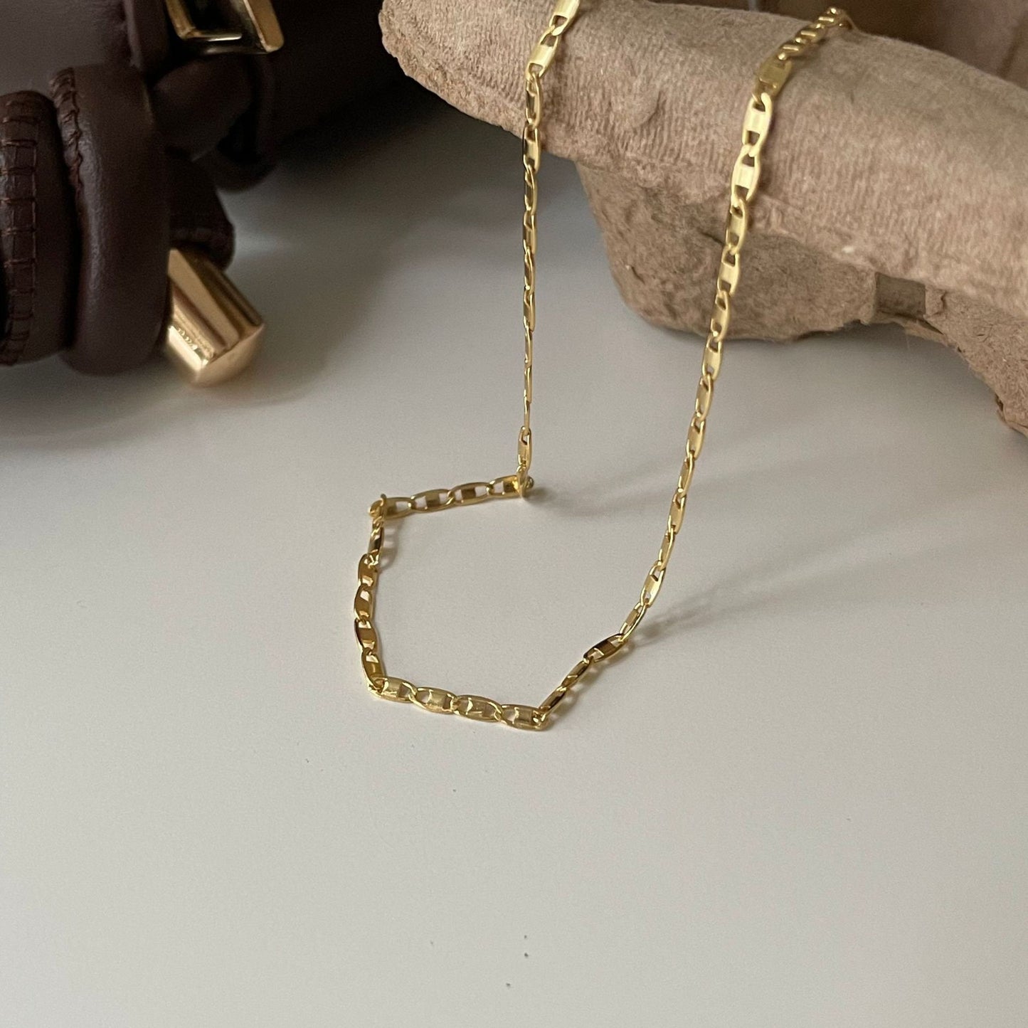 18K Gold Cable Chain Necklace