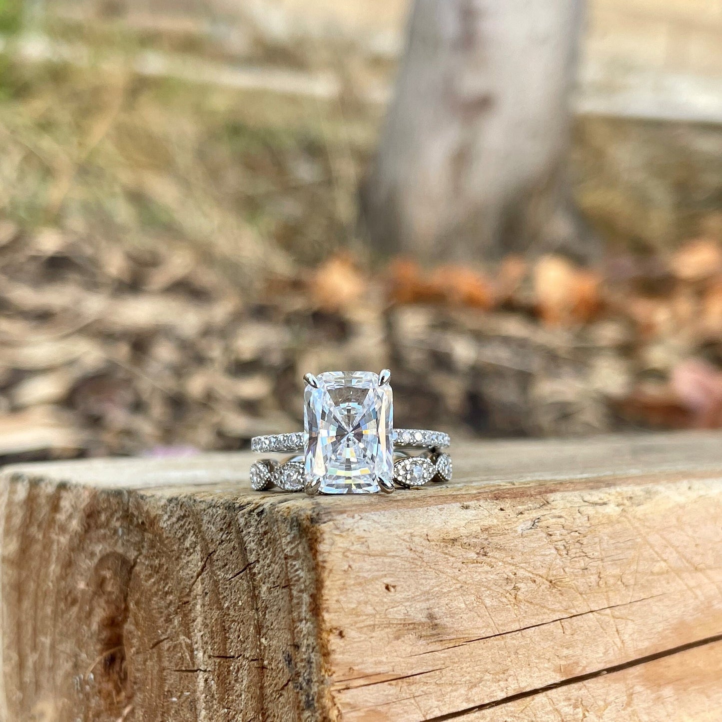 3.75Ct Accents Diamond Bridal Ring Set